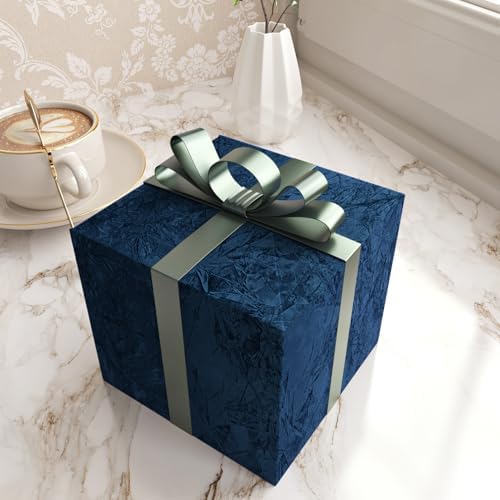 Wallercity Blue Self Adhesive Velvet Drawer Liner Textured Flocking Fabric - Image 4
