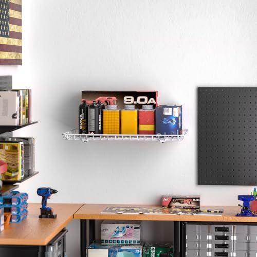 Ultrawall Wall Mounted Storage Shelf, Garage Wall Shelves 24x12 Inch - Image 2