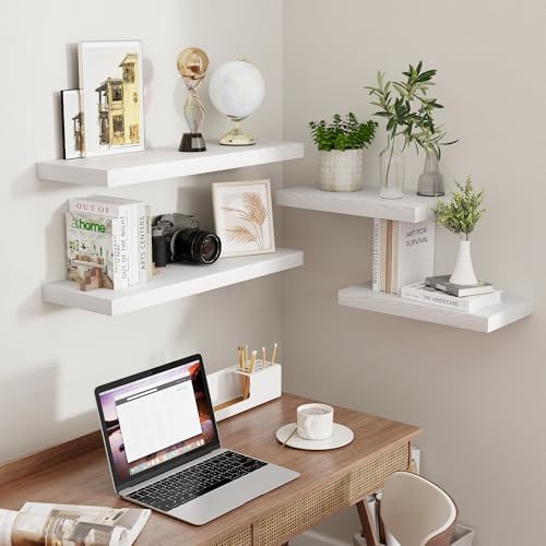 Fun Memories 16 Inch Long Floating Shelves in White, 9.3 Inch Deep Floating - Image 6