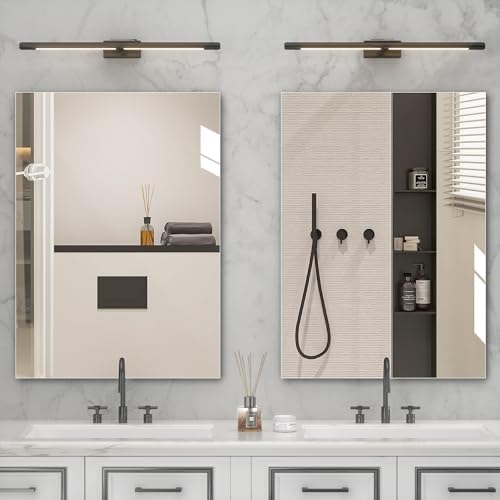 Hasipu Bathroom Mirror for Wall Vanity Mirror 20"x28"-2pcs, Frameless Mirror - Image 5