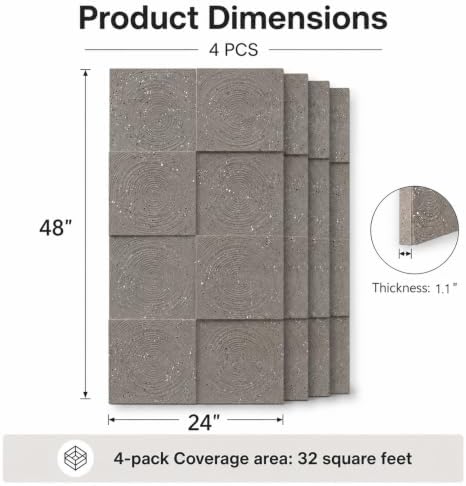 VooBang 3D Tree Ring Texture PU Wall Panels - Image 2