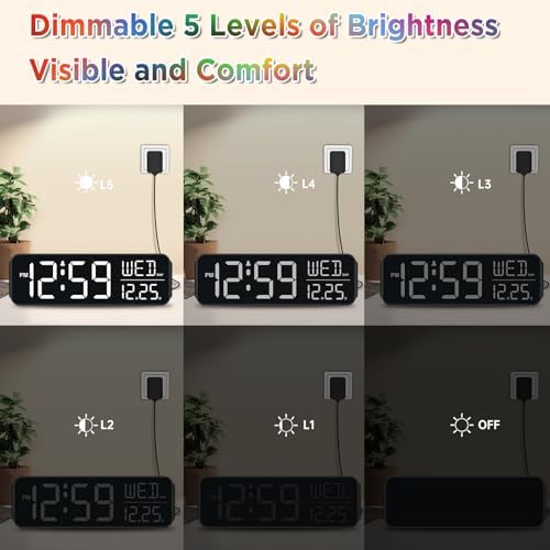 Peakeep Large Display Digital Alarm Clock - Image 4
