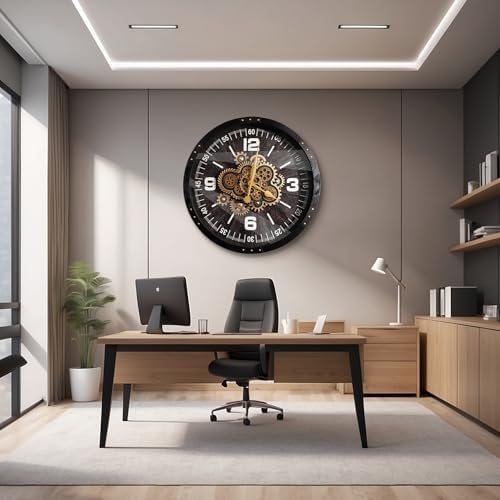 27 inch Large Real Moving Gears Wall Clocks - Image 5
