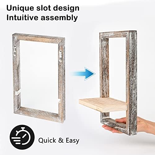 idee-home Floating Shelves for Wall Set of 4 Decorative Hanging Shelf - Image 5