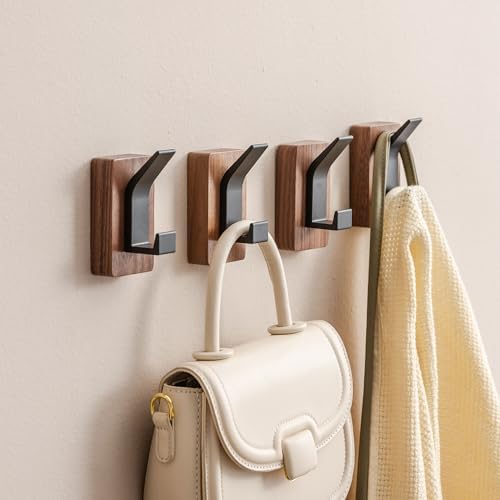 4-Pack Wood Wall Hooks - Image 4