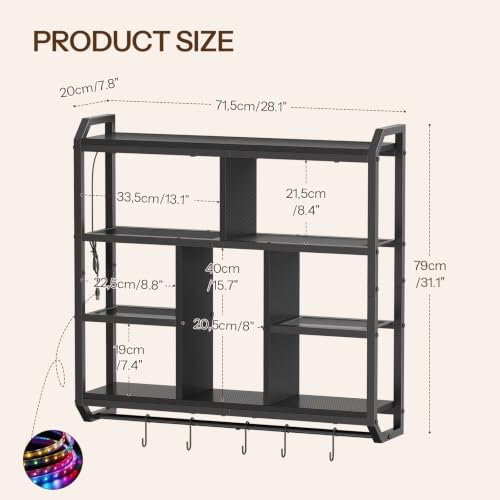 HOOBRO Gaming Floating Shelves - Image 3