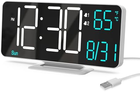 KOSUMOSU Digital Alarm Clocks 6.7in Small Digital Clock by KOSUMOSUTECHNOLOGY