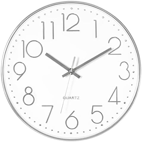 Foxtop Large 14" Wall Clock Silent Battery Operated Clock by Foxtop