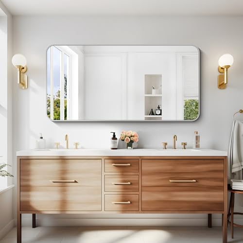 DESBING 24" x 48"Bathroom Mirror, Sliver Wall Mirror - Image 4