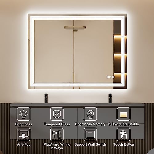 48x40 Inch LED Bathroom Mirror - Image 2