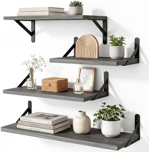 YGEOMER 4 Different Sizes Floating Shelves by YGEOMER