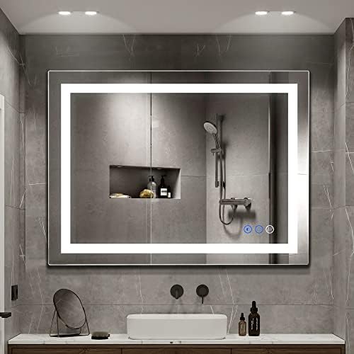 32"x 24" LED Bathroom Mirror Vanity Mirror, Color Temperature Adjustable by FiTLAND