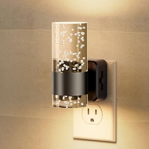 JandCase Night Light, Night Lights Plug into Wall, 3000K Bubble Nightlight by JandCase