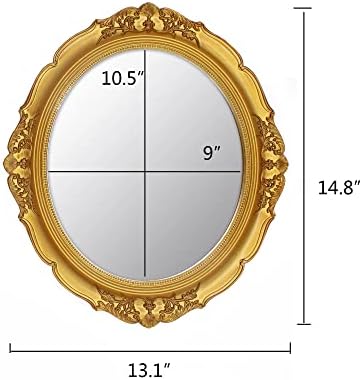 Eaoundm 13.1 x 14.8 inchs Decorative Wall Mirror - Image 4