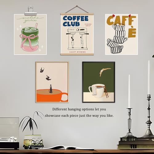 XYHYRA Coffee Wall Art Set of 9, Vintage Coffee Bar Canvas Prints Poster - Image 7