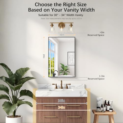 DESBING 16" x 24" Bathroom Mirror - Image 2