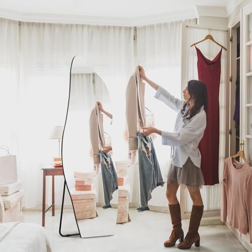 QDSSDECO Full Length Mirror Irregular Wavy Mirror - Image 7