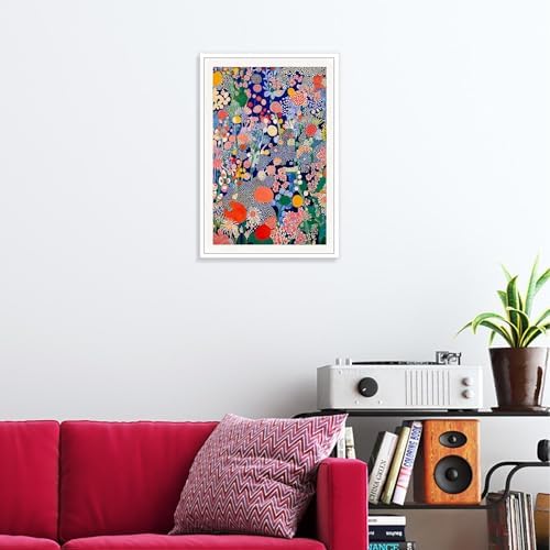 Retro Japanese Floral Poster Abstract Botanical Canvas Wall Art Colorful - Image 3