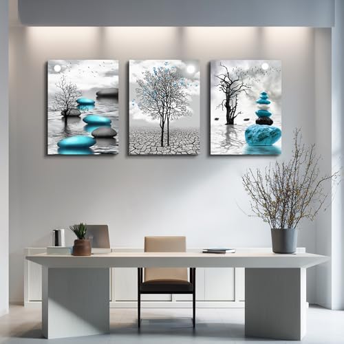 Canvas Wall Art for Living Room Wall Decor for Bedroom Bathroom Black and White - Image 4