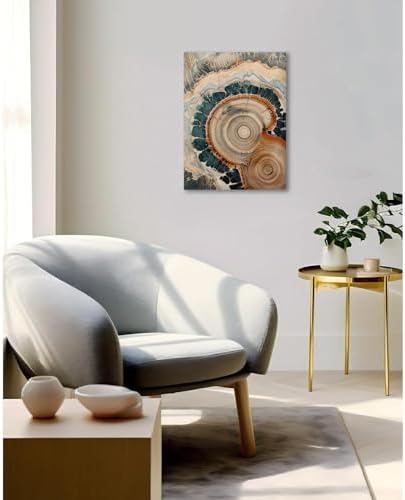 Tree Ring Wall Art Framed, Modern Nature Decor - Image 4