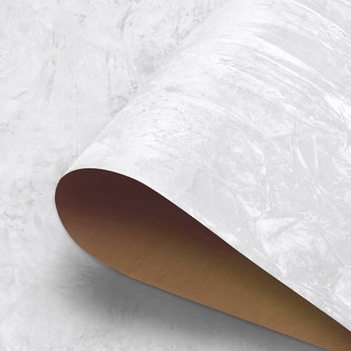 17.5x317 White Textured Peel and Stick Wallpaper Removable Paintable White by HelloWall
