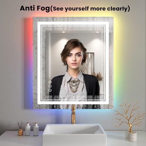 32x36 Inch RGB LED Bathroom Mirror - Image 5