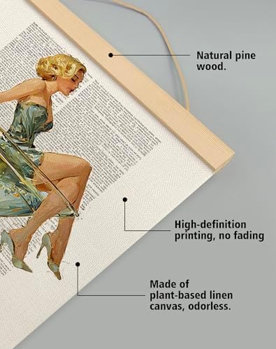 Martini Girl Wall Art, Vintage Glam Cocktail Poster, Retro Fashion Woman in - Image 4