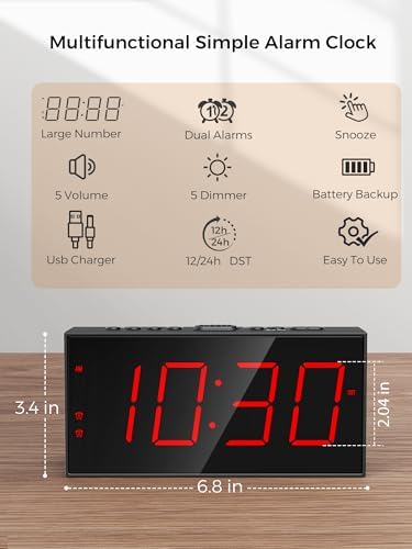 Alarm Clock for Bedroom, Digital Clock - Image 2