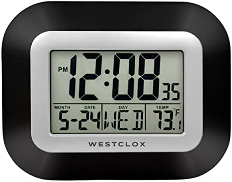 Westclox Large Digital Wall Clock Battery Operated by Westclox