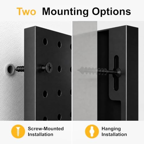 LiSHELF 10 Pack Metal Pegboard Panels, 12 x 16 Inch Heavy Duty Wall Peg Board - Image 5
