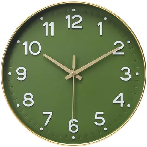 MEIRED Wall Clock 12 Inch Silent Non Ticking Battery Operated Round Wall Clock by MEIRED