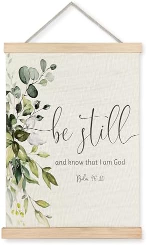 Supwhd Christian Wall Decor for Bedroom Living Room Office, Be Still and Know by Homedecoration