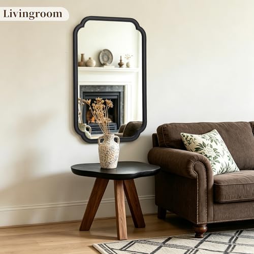 HOMECOOKIN Wood Bathroom Mirror - Image 4