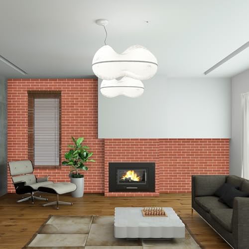 80 Pcs Faux Thin Brick Veneer Wall Tiles, Inorganic Modified Clay, Realistic - Image 6