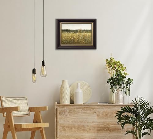 3D Textured Canvas Wall Art American-Style Frame Jesus Walking In Field - Image 5