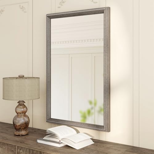 Axeman 24x36 Wood Wall Mirror, Rustic Bathroom Mirror, Vintage Wall Mounted by Axeman