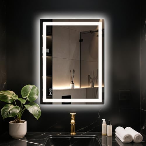 32”x24“ LED Bathroom Mirror by Galental