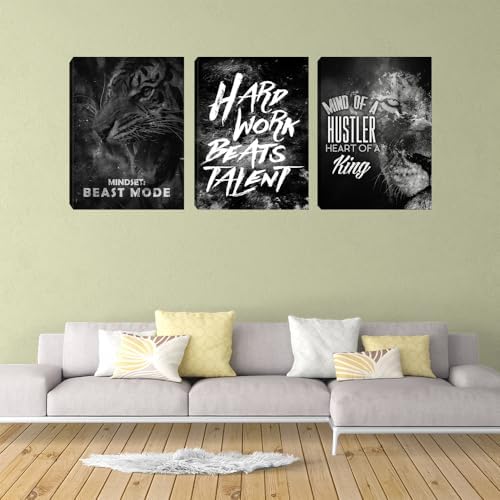 Large Modern Black Wall Art Poster Motivational Painting Prints Entrepreneur - Image 2
