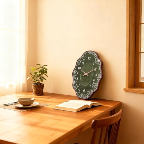 Mid Century Retro Irregular Shape Wall Clock, 19 x 13 Inch - Image 3