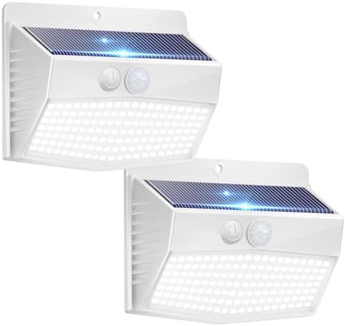 Peasur 2 Pack Solar Motion Sensor Lights Outdoor Waterproof by Peasur