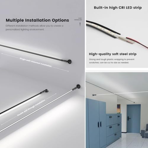 Skyline Steel Strip Light Linear Wall Lamp Strip Family Decoration - Image 3