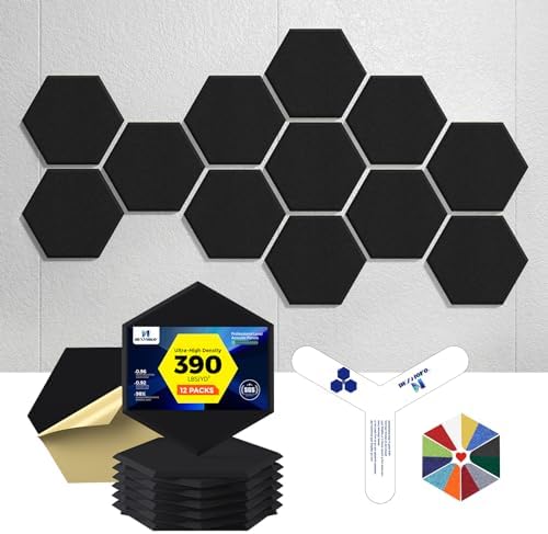 Self-Adhesive Acoustic Panels, 2nd Generation Sound Absorbing Panel, by DEXMOKO