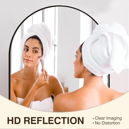 FICTOR 30" x 32" Arched Bathroom Vanity Mirror - Image 4
