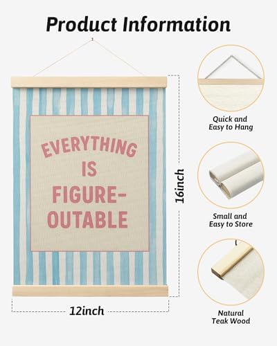 FGFK Preppy Pink and light Blue Everything Is Figureoutable Inspirational - Image 2