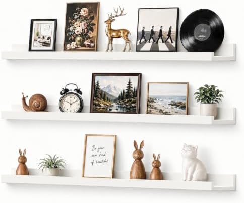 36inch Long Floating Shelves for Wall Decor, 3-Set Shelves by RicherHouse