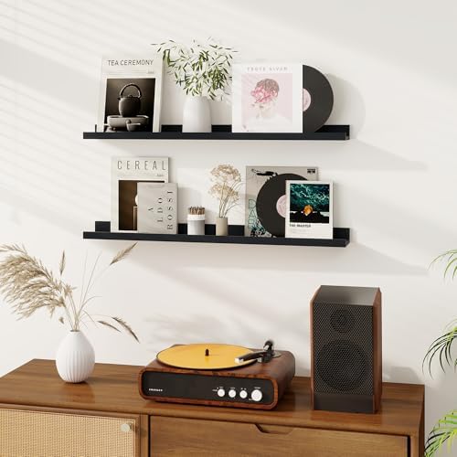 Dreamland Picture Ledge Shelf for Wall, Floating Shelves Set of 2, 36 Inch Long - Image 2