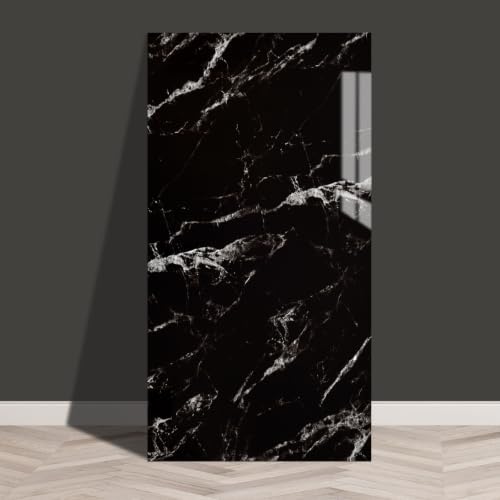 Haimin 3D Wall Panels Peel and Stick Marble Tile Look 10 Pack Waterproof by HaiminHomeDecorWallpaper