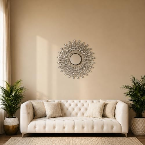Lulu Decor, 23.50" Crystal Drop Wall Mirror - Image 4
