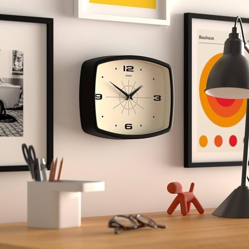 JONES CLOCKS® Movie wall Clock | Rectangular Retro Clock | 10" | Black | Cool - Image 5