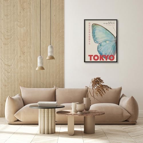 Japanese Nature Butterfly Poster Modern Minimalist Tokyo Art Wall Art Vintage - Image 6